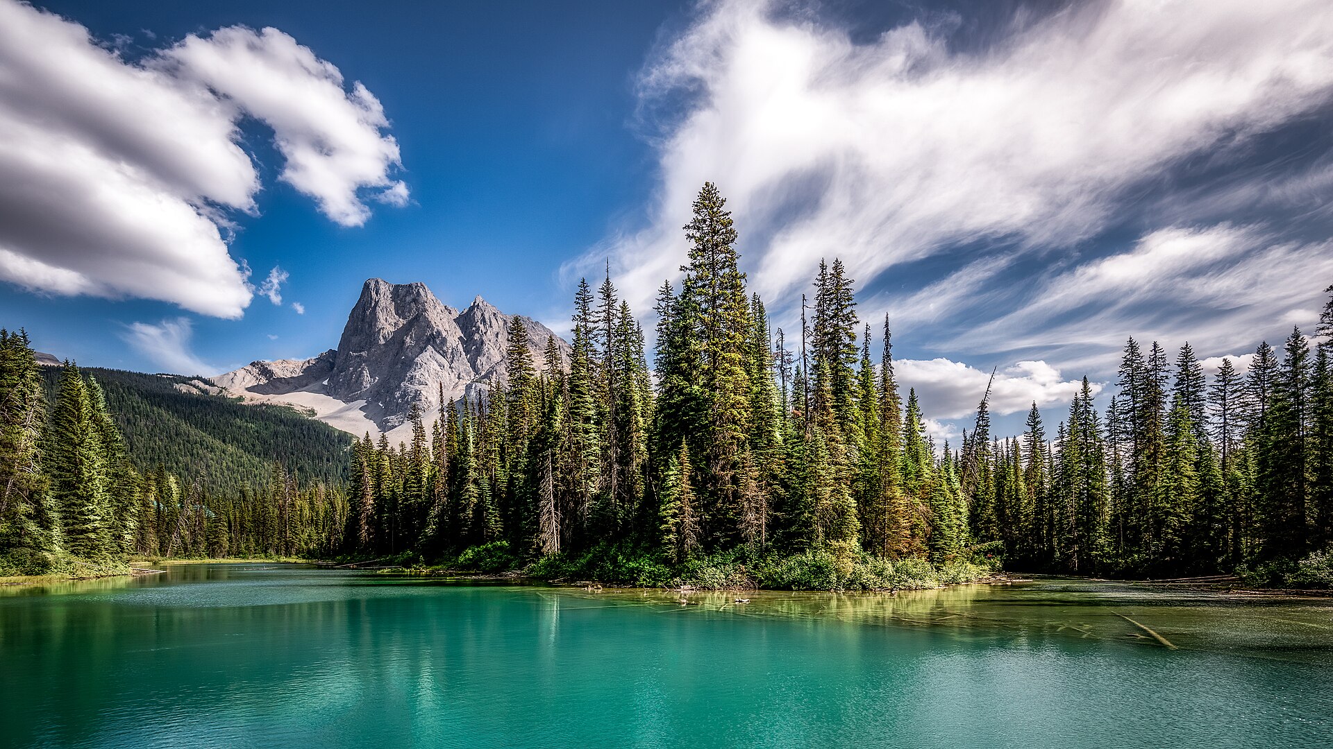 Emerald Lake and Mount Burgess